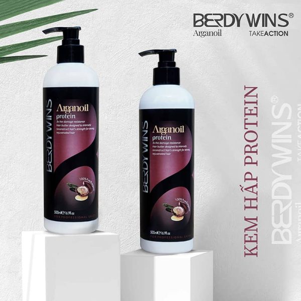 Hấp phục hồi BERDYWINS - Protein  Arganoil - 500ml - Image 2