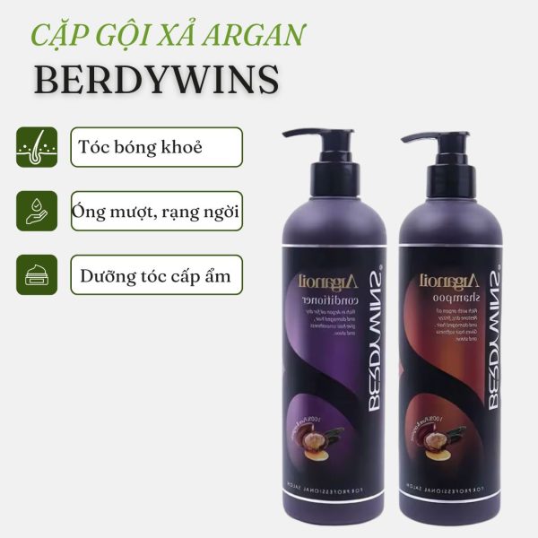 Bộ gội xả Arganoil Berdywins 1000ml - Image 5